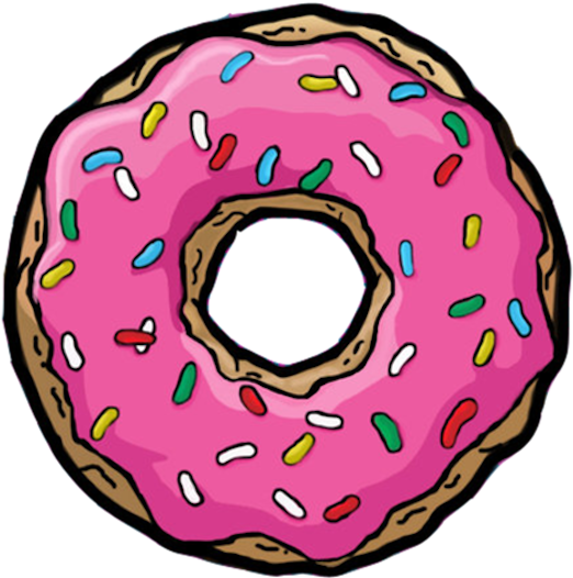 Overlay, Overlays, Pink, Png, Transparent, Tumblr, - Rosquilla De Homero Png (500x494), Png Download