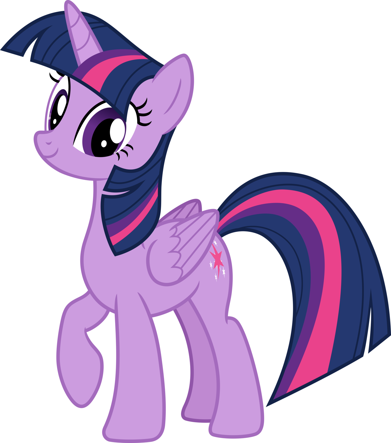My Little Pony Friendship Is Magic Princess Twilight - Princess Twilight Sparkle Vector (1600x1814), Png Download