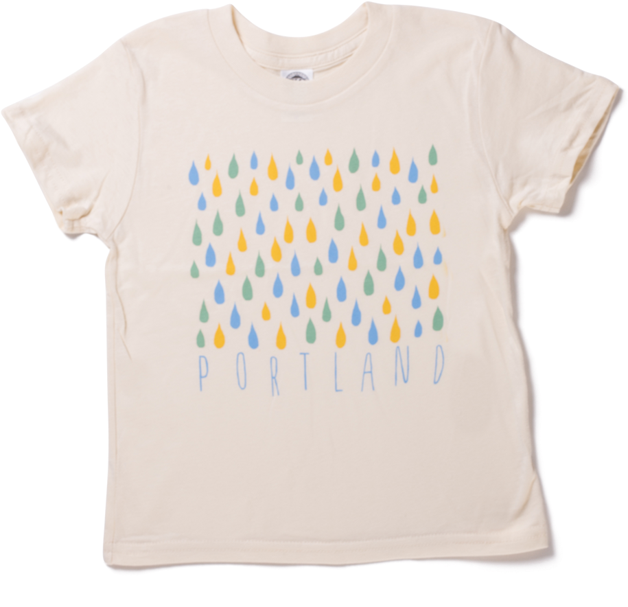 Portland Rain Color Kids Tee - Portland (1200x1200), Png Download