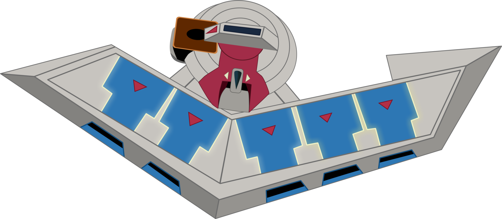 Duel Disk By Blue - Yugioh Duel Disk (1600x697), Png Download