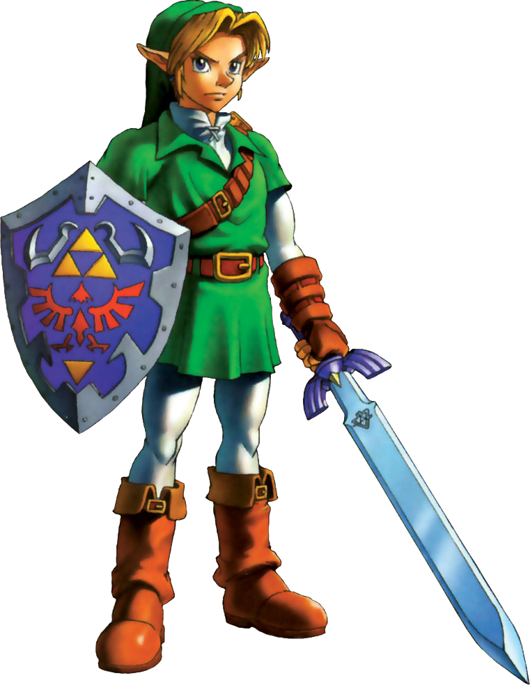 The Legend Of Zelda - Link Zelda Ocarina Of Time (761x984), Png Download