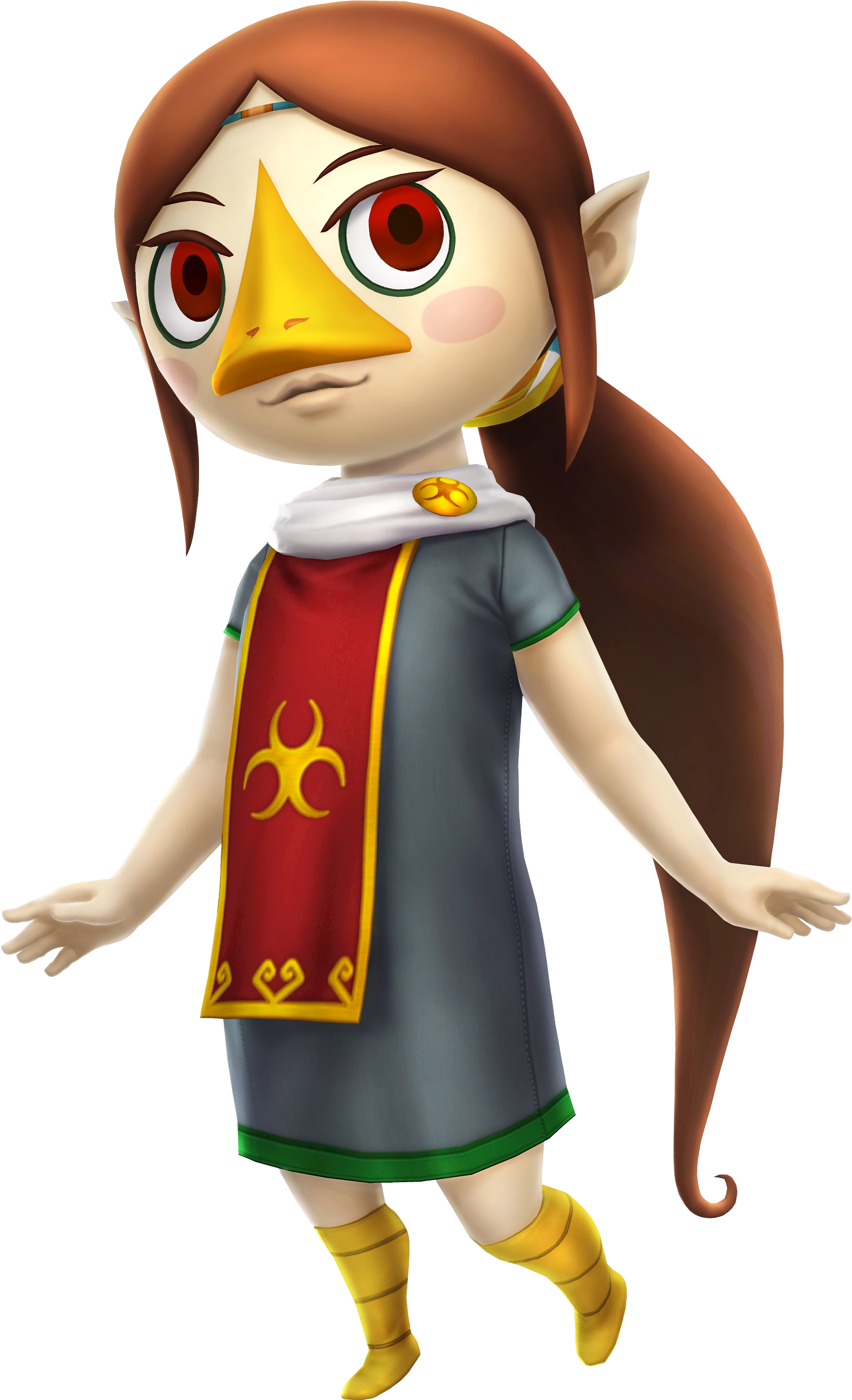 A Hint Of Zora Symbolism - Hyrule Warriors Medli (1619x2660), Png Download