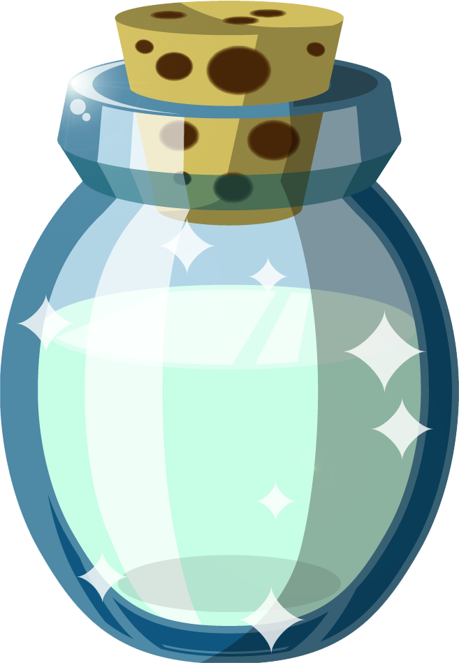 Bottled Forest Water - Wind Waker Bottle (657x949), Png Download