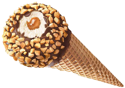 Nestle Drumstick Cone, Vanilla Caramel - Drumstick Ice Cream Cone Caramel (500x500), Png Download