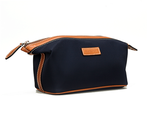 Wash Bag Inside Out Navy/cognac - Cognac (480x480), Png Download