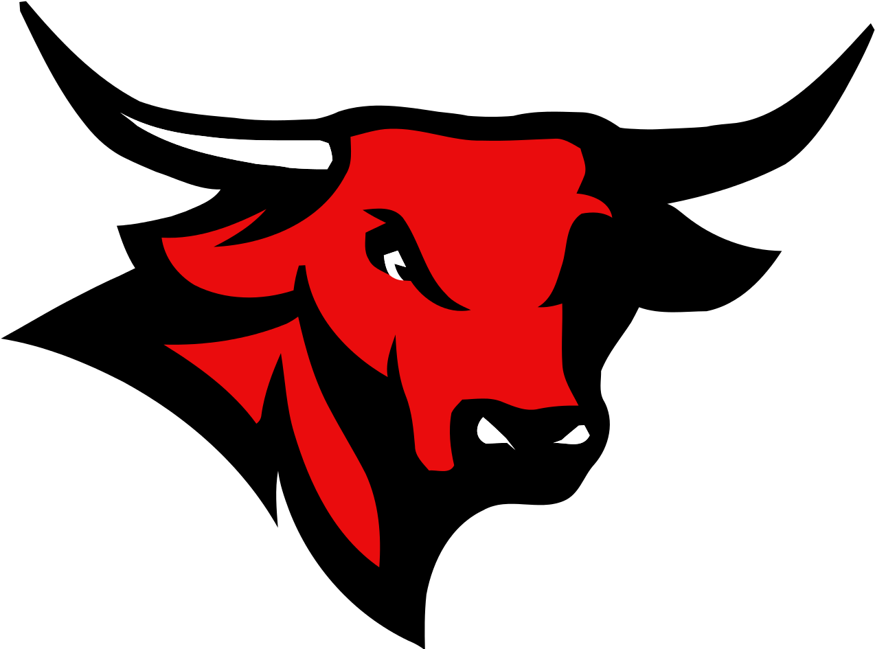 Red Bull Clipart Bull Mascot - Omaha Mavericks (1280x947), Png Download