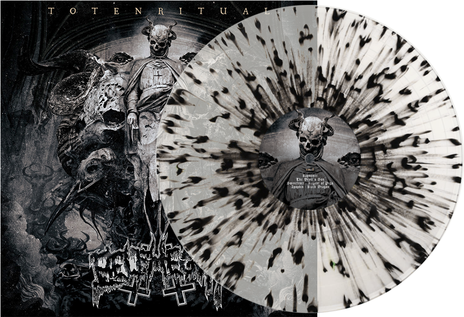 Clear W/black Splatter Vinyl Or Blood Red Import - Black And Clear Splatter Vinyl (1000x1000), Png Download