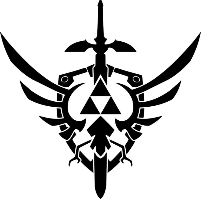 Legend Of Zelda Triforce Tattoo (646x640), Png Download