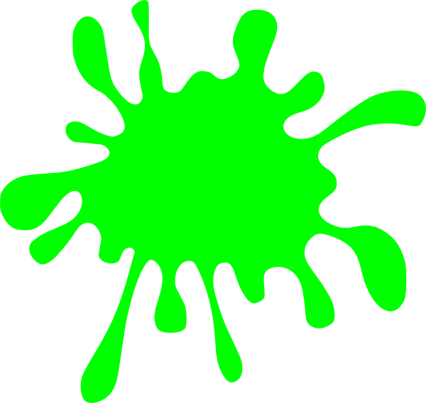 Jpg Black And White Library Green Paint Google Search - Orange Paint Splatter Clipart (600x568), Png Download