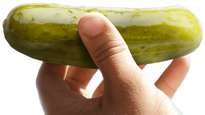 Individually Wrapped Dill Pickle Snack - Pickle Rick (720x404), Png Download