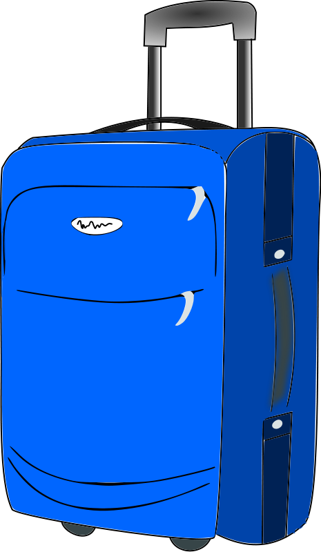 Suitcase Clipart - Suitcase Clip Art (465x800), Png Download