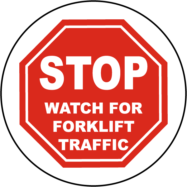 Stop Watch For Forklift Floor Sign - Stop Social Networking Square Car Magnet 3" X 3" (600x600), Png Download