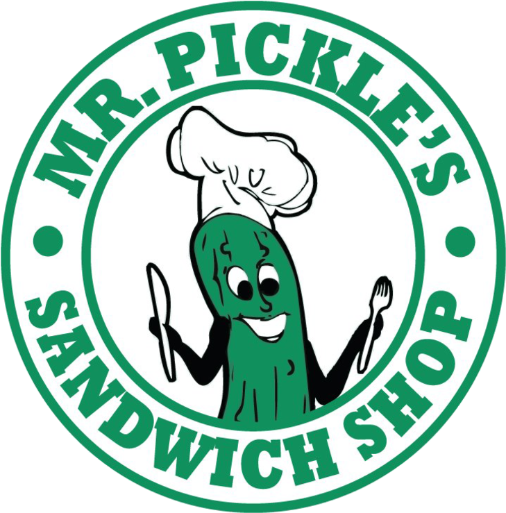 Pickle's Sandwich Shop Delivery - Mr Pickles Logo Sandwich Shop (800x800), Png Download
