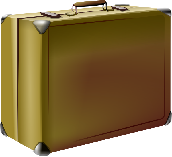 Cartoon Suitcase Clipart - Case Clipart (600x547), Png Download