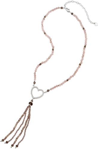 Sale Beaded Heart Tassel Necklace - Necklace (350x500), Png Download