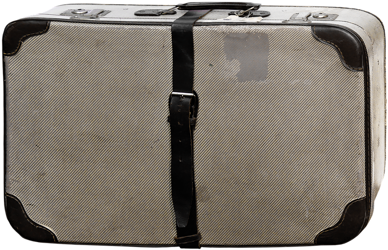 Suitcase White Canvas - Suitcase (400x400), Png Download