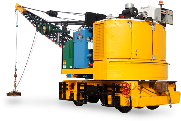 Key Features - Nordco Rail Crane (640x430), Png Download