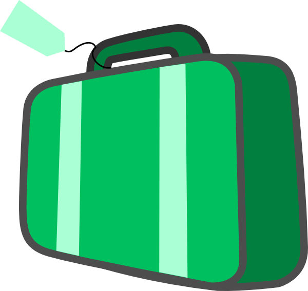 Suitcase Clip Art - Luggage Clipart (600x567), Png Download
