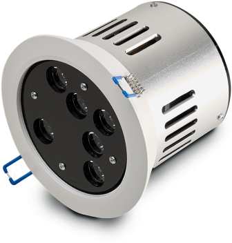 Recessed High Performance Revolving Led System - Gadget (373x373), Png Download