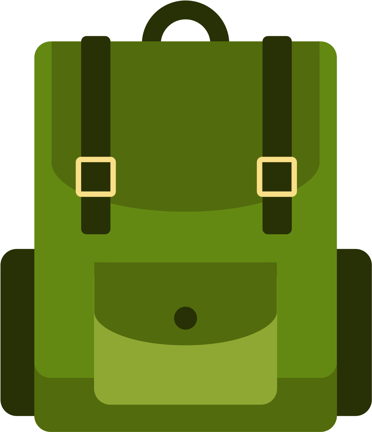 Open - Camping Bag Flat Icon (2000x2000), Png Download