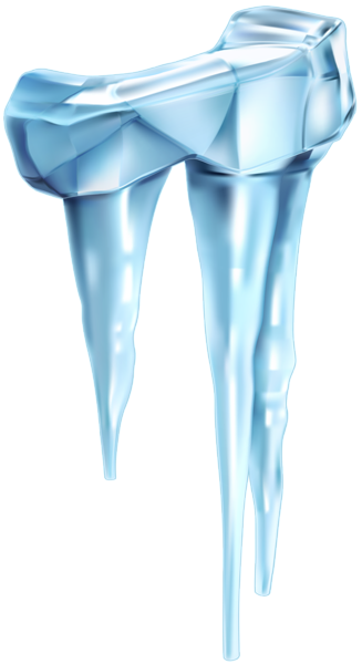 Icicles Transparent Cartoon - Portable Network Graphics (327x600), Png Download
