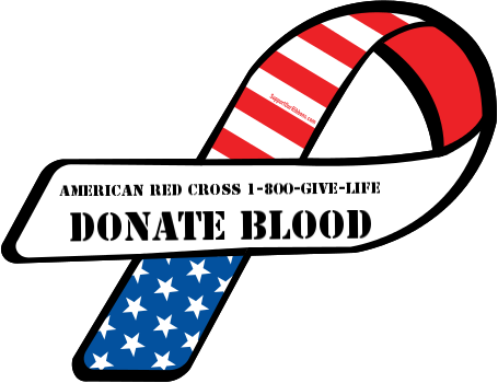 American Red Cross 1 800 Give Life / Donate Blood - God Bless Our Truck Drivers (455x350), Png Download