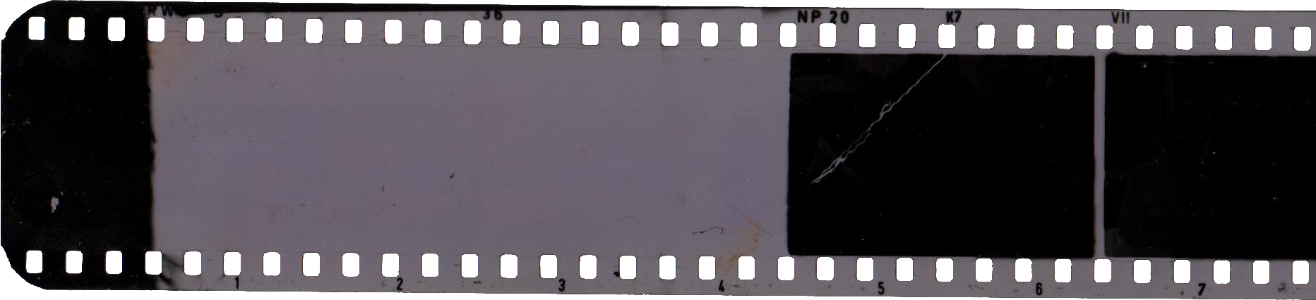 4 Vintage Filmstrip - Film (1864x426), Png Download
