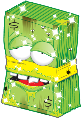 Dirty-money - Grossery Gangs Serie 2 (412x406), Png Download