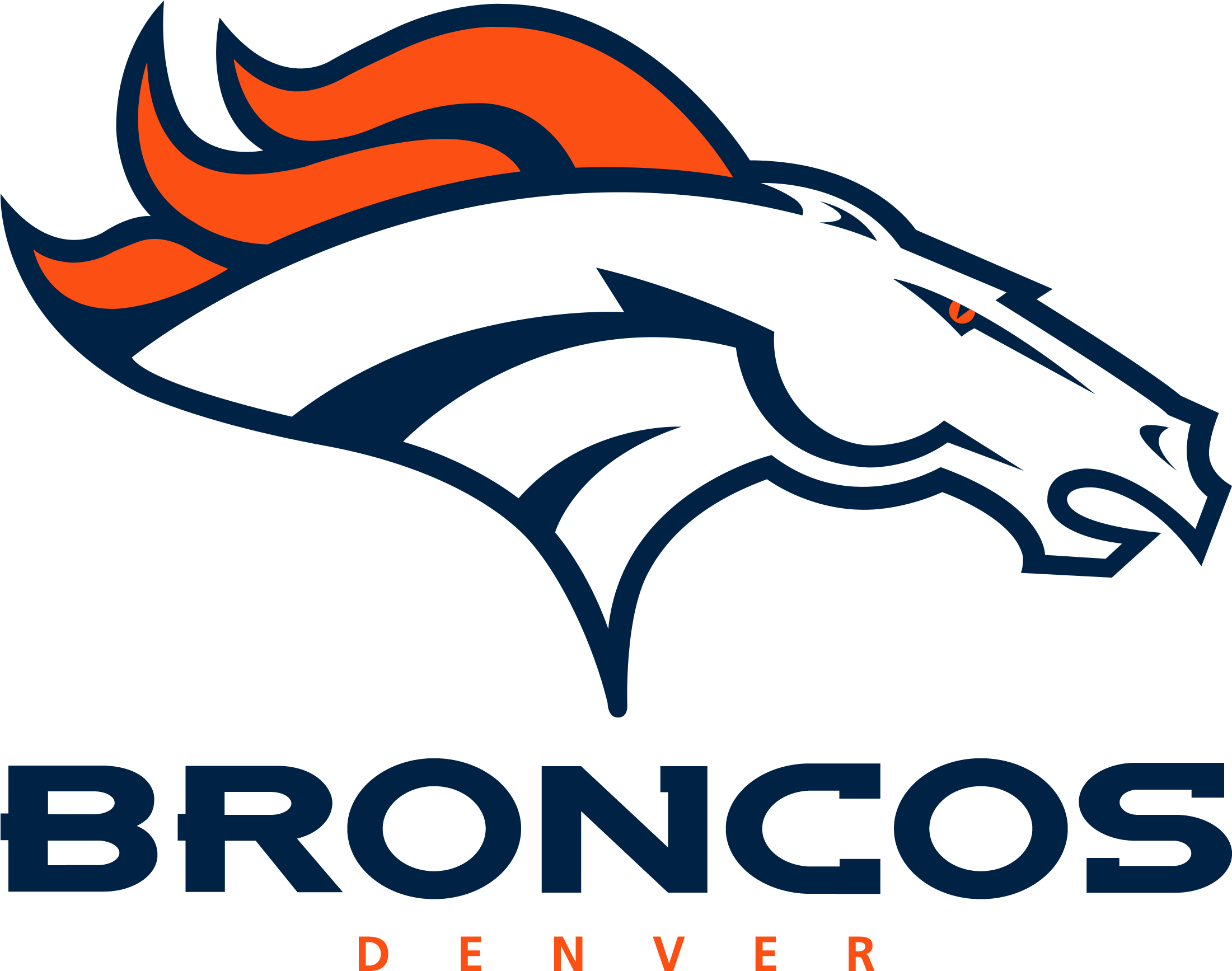 Denver Broncos Football Logo - Broncos Logo (2400x2200), Png Download