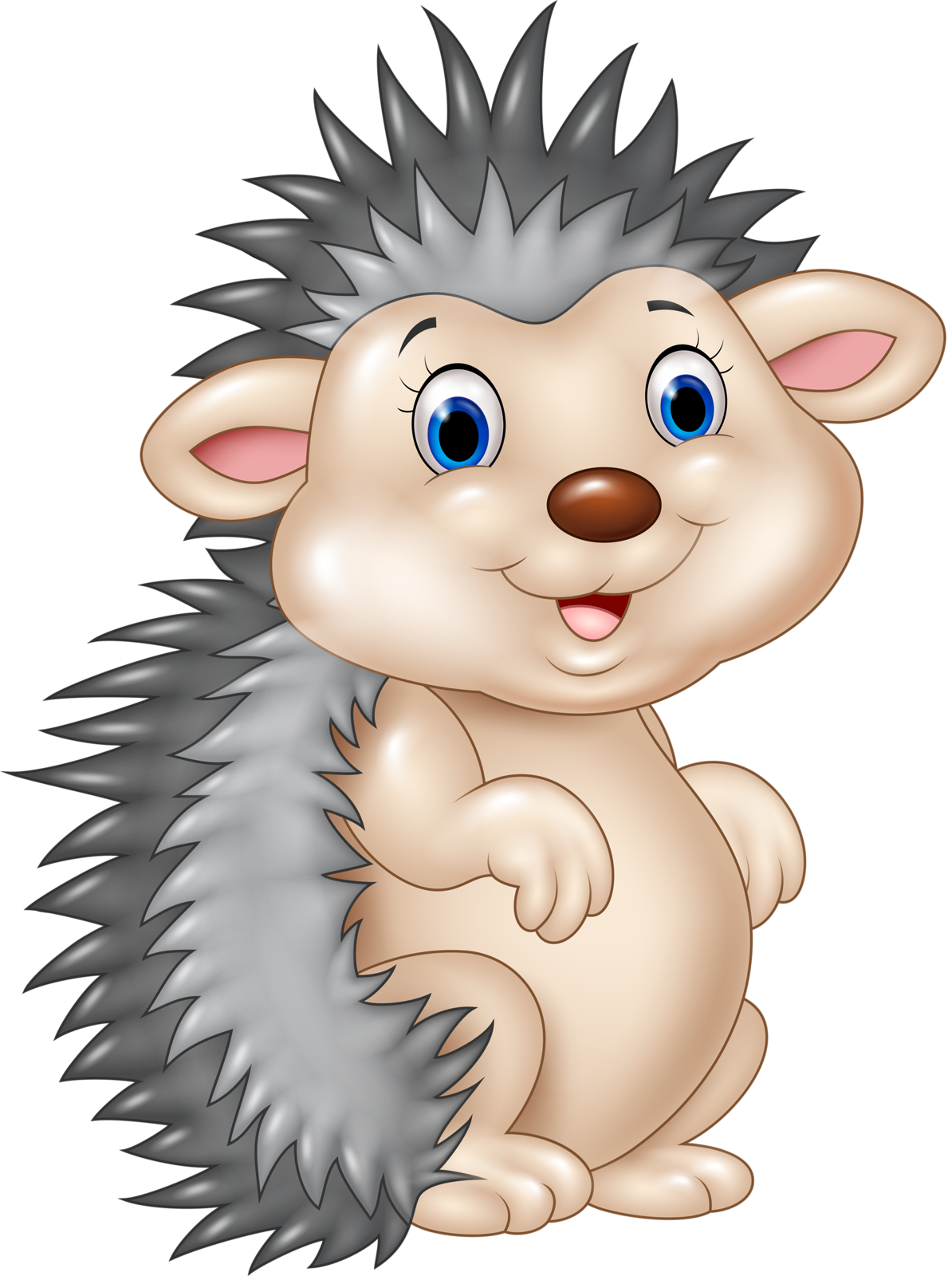 Funny Cartoon Animals Vector [преобразованный] - 4 Cartoon Animals (1194x1600), Png Download