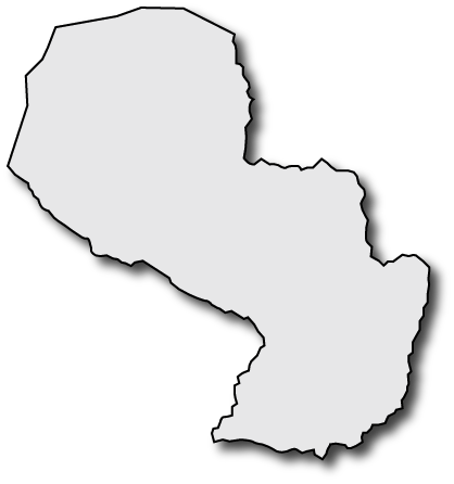 World Map Outline Png United States And Map Hairstyles - Paraguay Map Silhouette (418x446), Png Download