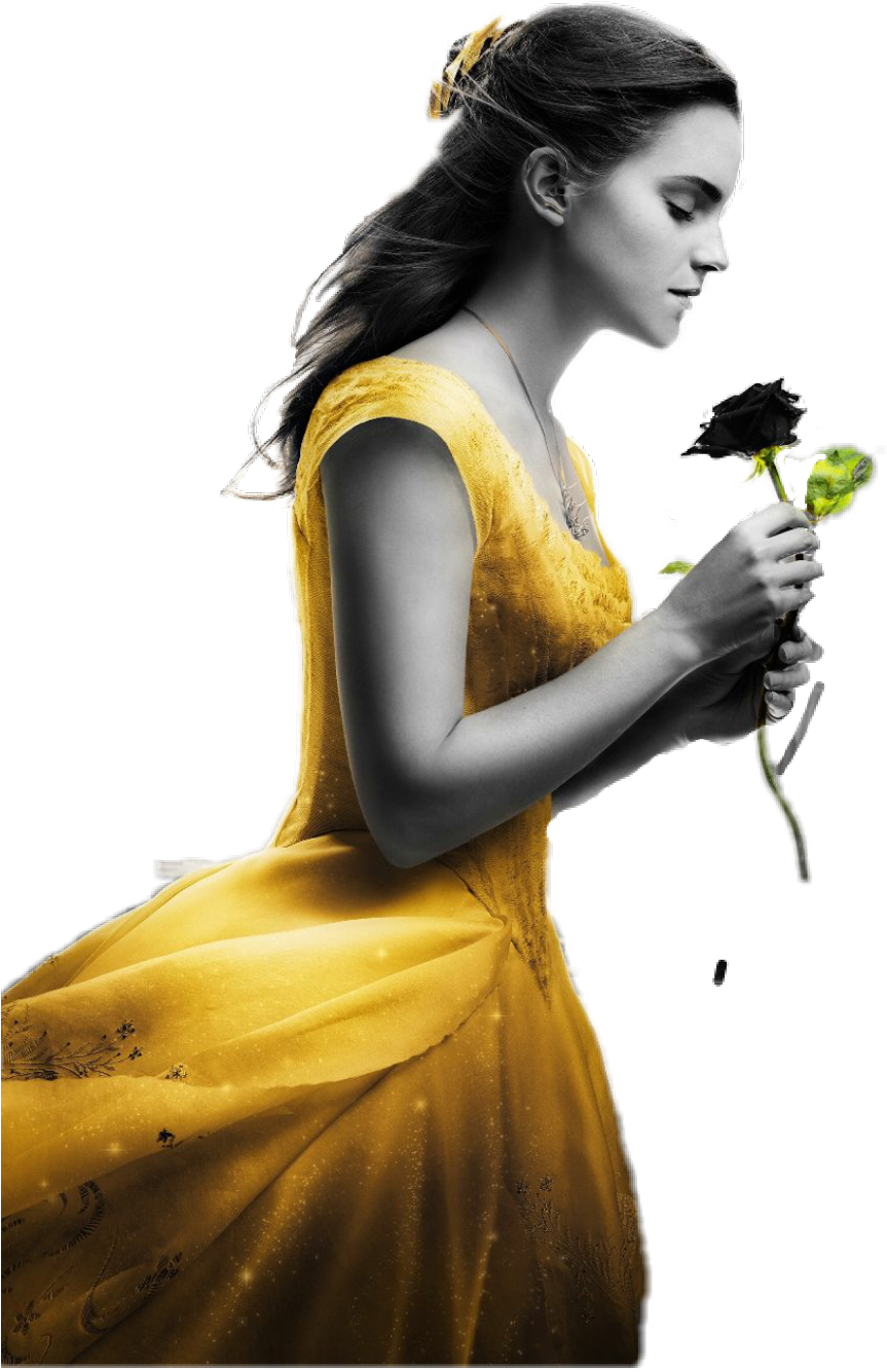Belle - Emma Watson - Costume (1024x1836), Png Download