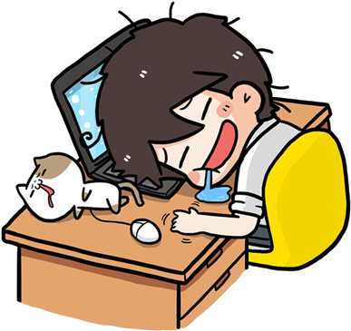 Salaryman & Tofu The Funny Cat (412x412), Png Download