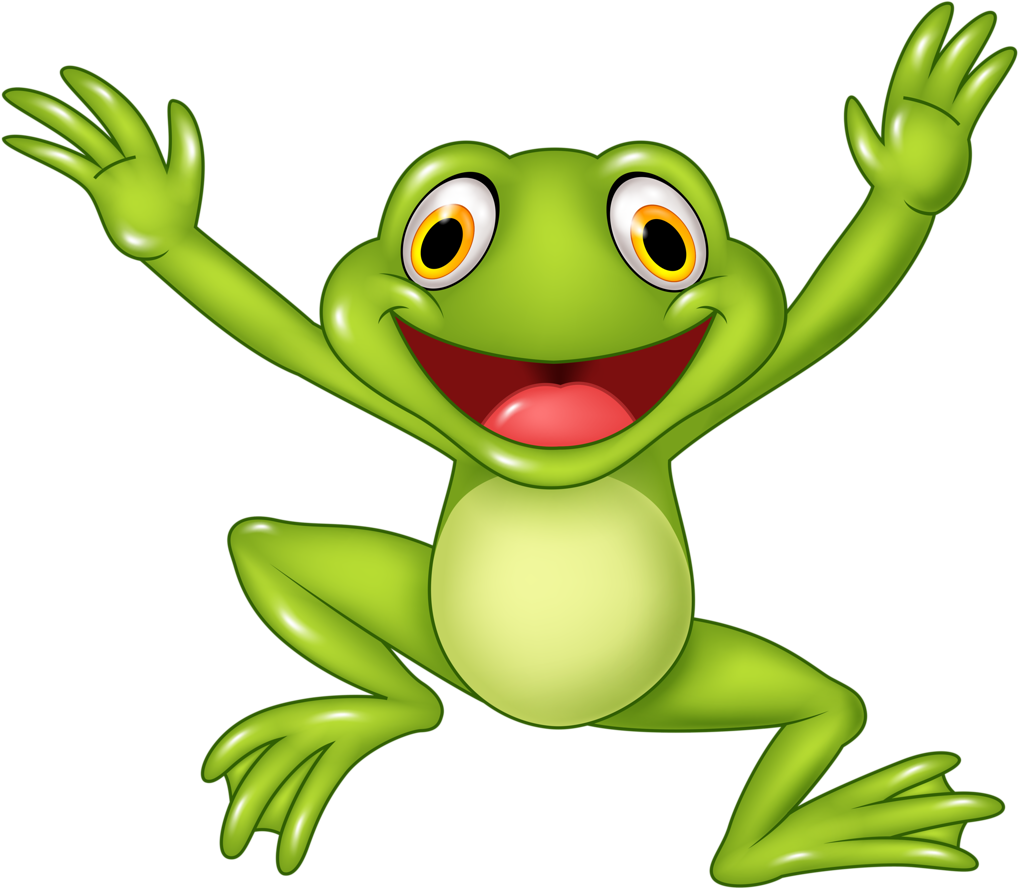 Funny Cartoon Animals Png Frogs Pinterest Soloveika - Frog In Water Cartoon (1024x892), Png Download
