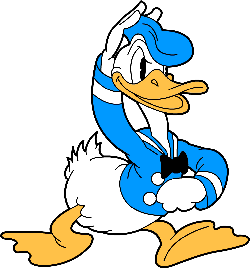 211kib, 1016x1088, Donald - Old Donald Duck Png (1016x1088), Png Download