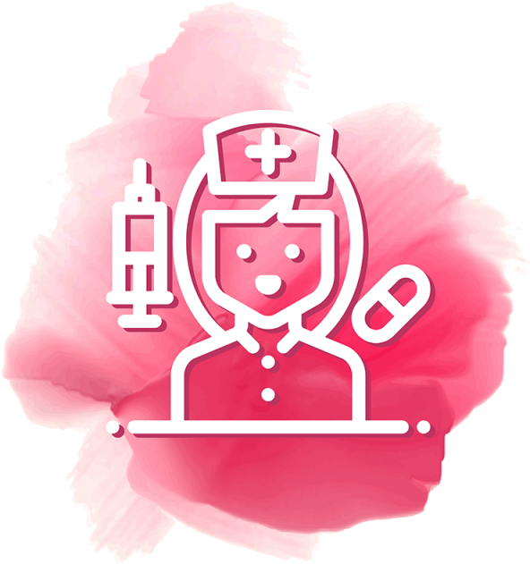Nurse Doctor Vector Icon, Assistant, Banner, Date Png - Cake (640x640), Png Download
