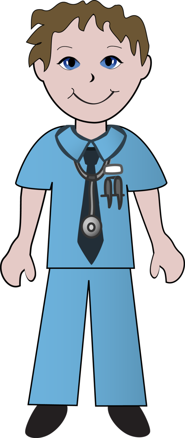 Freed Clipart Nurse - Doctors And Nurses Clipart (640x1510), Png Download