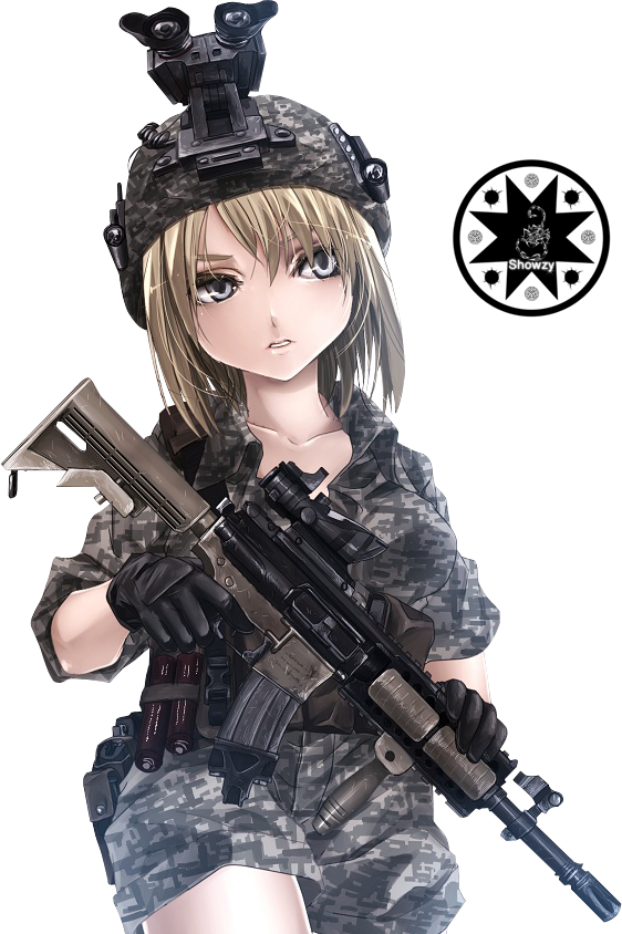 Army Girl Gif (562x844), Png Download