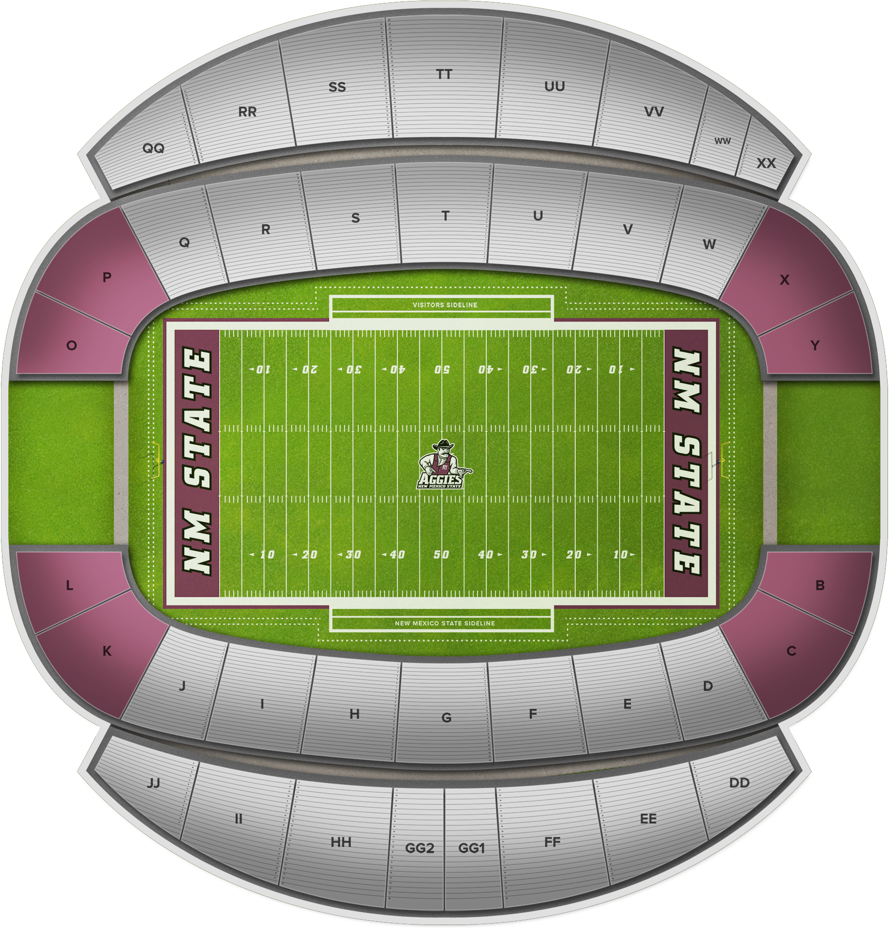 Utep Miners Football At New Mexico State Football At (2560x1936), Png Download