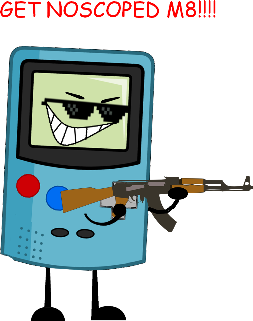 Gameboy Get Noscoped Thingamabob (865x1077), Png Download