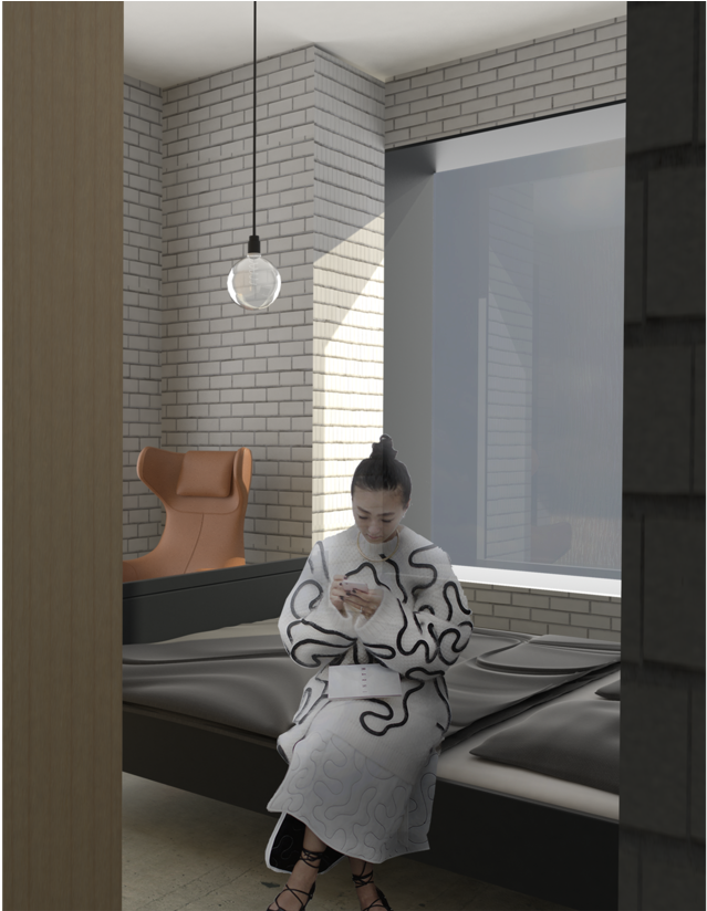 Bedroom Peep Copy (1000x823), Png Download