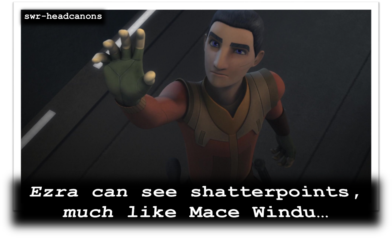 Ezra Can See Shatterpoints, Much Like Mace Windu (1280x779), Png Download