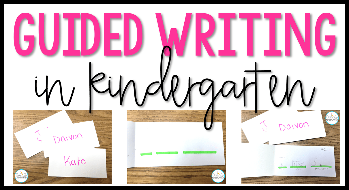 Guided Writing In Kindergarten (1387x724), Png Download