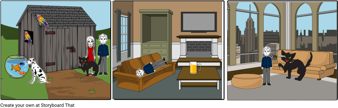 La Primera Parte De "el Gato Negro" (1164x385), Png Download