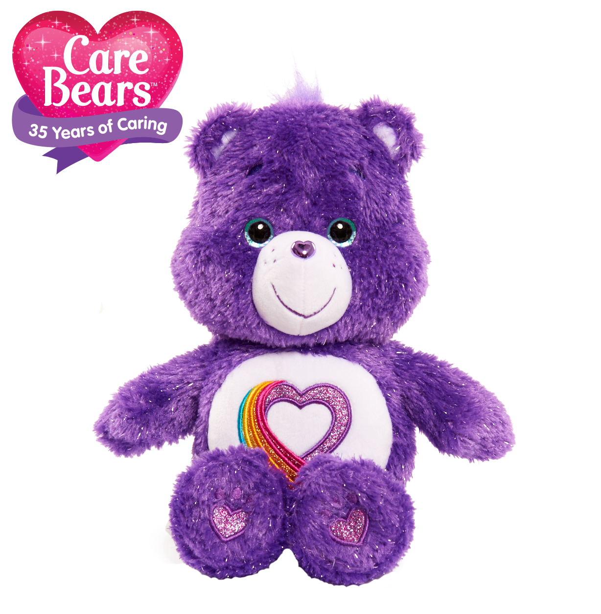 Just Play Care Bears Rainbow Heart 35th Anniversary (1228x1253), Png Download