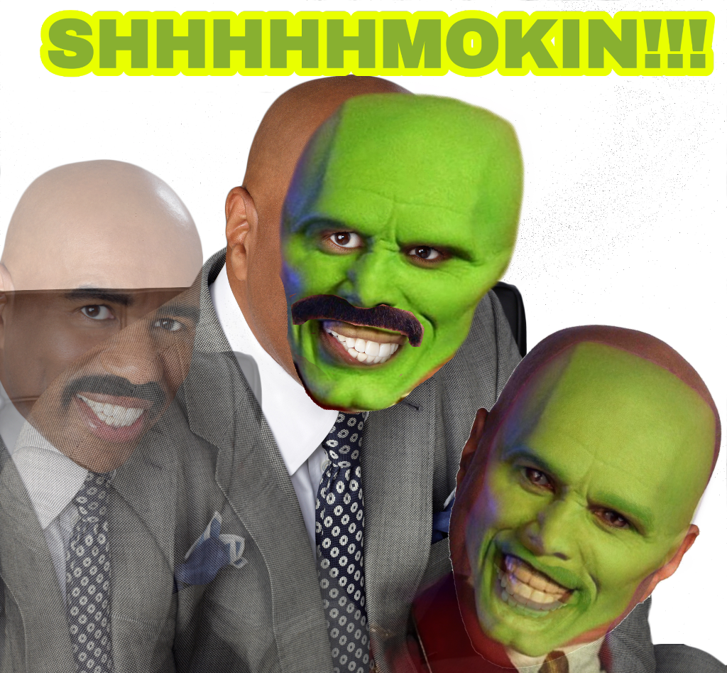 Steveharvey Themask Movie Meme Funny Crazy (1024x947), Png Download