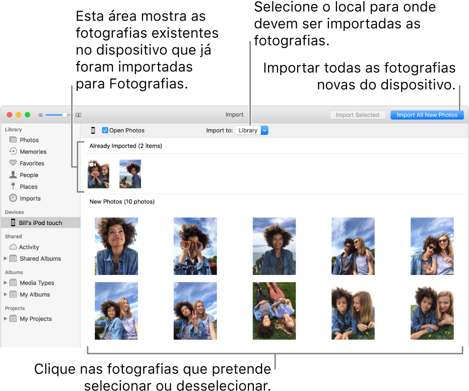 As Fotografias Que Já Foram Importadas São Apresentadas (931x795), Png Download