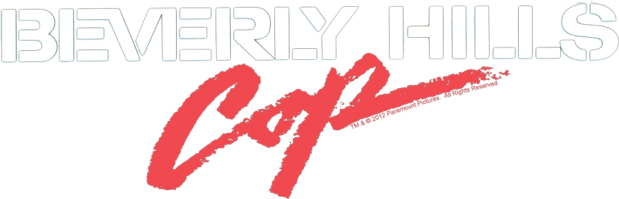 Beverly Hills Cop Logo Men's Ringer T-shirt (936x468), Png Download