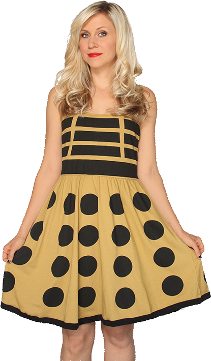 Her Universe Doctor Who Gold Dalek (750x750), Png Download