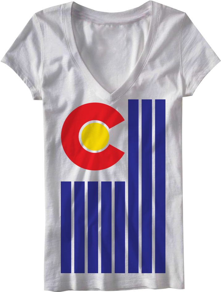 Colorado Flag Shirt Www (761x1001), Png Download
